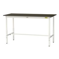 実験用作業台/耐荷重150kg 高さ調整H900~1200mm 指紋レスメラミン天板 ワークテーブルLABシリーズ SLMAHー1875ーB（直送品）