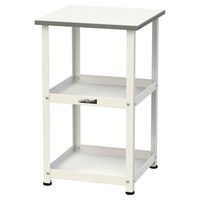 軽量作業用/天板付き150ワゴン 耐荷重50kg 固定式H738mm 低圧メラミン天板 ワークテーブル150シリーズ HTー4545W 1台（直送品）