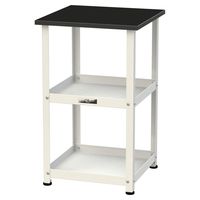 実験用/軽量作業用/天板付きラボワゴン 耐荷重50kg 固定式H738mm 耐薬品ケミテクト天板 ワークテーブルLABシリーズ LKTー45（直送品）