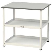 軽量作業用/天板付き150ワゴン 耐荷重50kg 固定式H738mm RoHS2指令対応塩ビシート天板 ワークテーブル150シリーズ HTR（直送品）