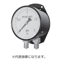 双針圧力計 (校正書類・基準器写し付き)BT3/8ー100X0.4MPA GD11-231X0.4MPA(コウセイ 4テン) 1セット（直送品）