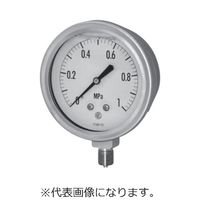 グリセリン入圧力計 (校正書類・基準器写し付き)AT3/8ー100X5MPA GV42-133X5MPA(コウセイ 4テン) 1セット（直送品）