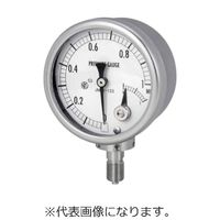 長野計器 接点付圧力計 (校正書類・基準器写し付き)AUR1/4ー75X6MPA JM71-173X6MPA(コウセイ 4テン) 1セット（直送品）