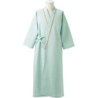 住商モンブラン 患者衣 浴衣式 （男女兼用 8分袖） グリーン LL 59-443 1枚（直送品）