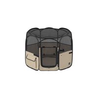 アイリスオーヤマ 折りたたみファブリックサークル Mサイズ POTSー920B ベージュ POTS-920B-T 1台（直送品）