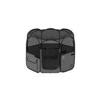 アイリスオーヤマ 折りたたみファブリックサークル Mサイズ POTSー920B グレー POTS-920B-H 1台（直送品）