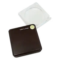 コンテック ポケットルーペ角 ブラウン LP-816P 1個（直送品）