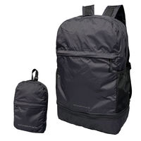 仕掛人101合同会社 手のひらサイズになる折り畳みリュック ブラック XP01 BK 1個（直送品）