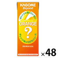 カゴメ Beyond オレンジを使っていないオレンジ味の100%ジュース 195ml 1セット（48本）