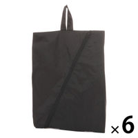 シューズバッグ ブラック 1セット（1個×6） LAKOLE/ラコレ