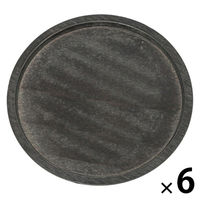 ウッドマルチコースター サークルブラック 1セット（1個×6） LAKOLE/ラコレ
