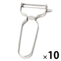 ステンレス製ピーラー シルバー 1セット（1個×10） LAKOLE/ラコレ