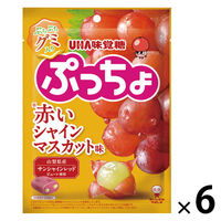 ソフトキャンディ ぷっちょ　赤いシャインマスカット味 1セット(1個×6)