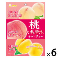 飴 個包装 お配り菓子 桃の名産地キャンディー 1セット(1個×6)