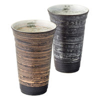 西日本陶器 金銀刷毛 反型ペアビアカップ(大) 608006 1個（直送品）