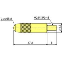 テクロック ダイヤルデプス用測定子(DM223、224等) ZS-034 1個（直送品）