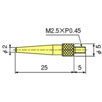 テクロック 測定子(25L傾斜型) ZS-036 1個（直送品）