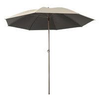 カワセ パラソル240cm ブラックコーティング MS-36 1本（直送品）