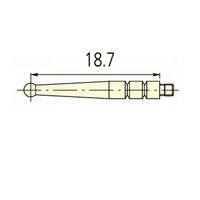 ミツトヨ 測定子/1パイ 137558 1個（直送品）