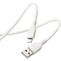 エレコム USB-A to Lightningケーブル/なめらか/2.0m/ホワイト MPA-UALSS20WH 1個