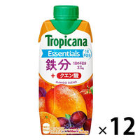 キリンビバレッジ　トロピカーナエッセンシャルズ鉄分　330ml　1箱（12本入）（わけあり品）