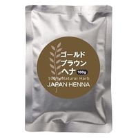 ジャパンヘナ ＨＣ染料入ヘナ　ゴールドブラウン　１００ｇ 4571143321261 1個（取寄品）