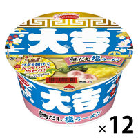 カップ麺 大吉 鯛だし塩ラーメン 69g 1セット（12個） エースコック