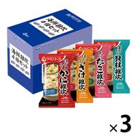 アマノフーズ 海鮮雑炊4種セット 国産米100％ 1セット（４食入×3箱） アサヒグループ食品