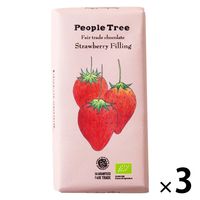 People Tree（ピープルツリー） オーガニック ストロベリー フィリング 3個 フェアトレード チョコレート 輸入菓子