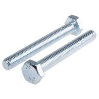 アールエスコンポーネンツ 六角ボルト RS PRO M10 x 80mm 鉄 917-2921 1袋(25個)（直送品）