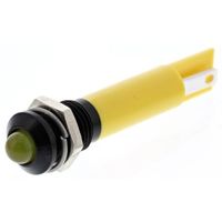 アールエスコンポーネンツ RS PRO 表示灯， 24V dc， 黄， 実装ホールサイズ:8mm 207-848 1個（直送品）