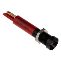 アールエスコンポーネンツ RS PRO 表示灯， 24V dc， 赤， 実装ホールサイズ:8mm 207-876 1個（直送品）
