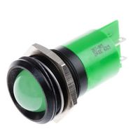 アールエスコンポーネンツ RS PRO 表示灯， 24V dc， 緑， 実装ホールサイズ:22mm 207-905 1個（直送品）