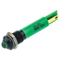 アールエスコンポーネンツ RS PRO 表示灯， 24V dc， 緑， 実装ホールサイズ:8mm 208-009 1個（直送品）