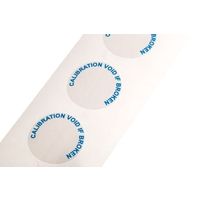 RS PRO 粘着剤付きラベル 90枚入り 青 白 Calibration Void If Seal Broken 445-3789（直送品）