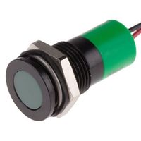 アールエスコンポーネンツ RS PRO 表示灯， 220V ac， 緑， 実装ホールサイズ:14mm 703-9018 1個（直送品）