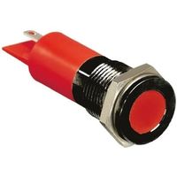 アールエスコンポーネンツ RS PRO 表示灯， 6 → 36V dc， 赤， 実装ホールサイズ:14mm 703-9058 1個（直送品）