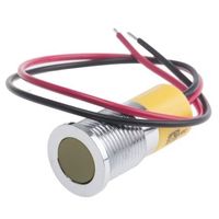 アールエスコンポーネンツ RS PRO 表示灯， 6 → 36V dc， 黄， 実装ホールサイズ:14mm 703-9074 1個（直送品）