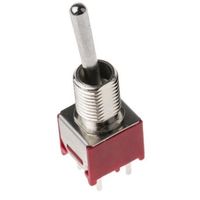 アールエスコンポーネンツ RS PRO トグルスイッチ， DPDT， PCB， ラッチ 734-7191 1個（直送品）
