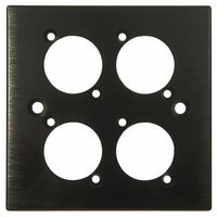 アールエスコンポーネンツ フェイスプレート シングルギャング 4極 RS PRO 187-3813 1個（直送品）