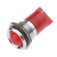 アールエスコンポーネンツ RS PRO 表示灯， 24V dc， 赤， 実装ホールサイズ:22mm 203-672 1個（直送品）
