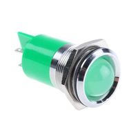 アールエスコンポーネンツ RS PRO 表示灯， 24V dc， 緑， 実装ホールサイズ:22mm 203-688 1個（直送品）