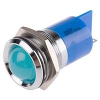 アールエスコンポーネンツ RS PRO 表示灯， 24V dc， 青， 実装ホールサイズ:22mm 206-794 1個（直送品）