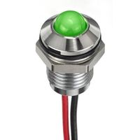 アールエスコンポーネンツ RS PRO 表示灯， 1.8 → 3.3V dc， 緑， 実装ホールサイズ:8mm 132-9099 1個（直送品）