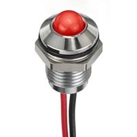 アールエスコンポーネンツ RS PRO 表示灯， 24V dc， 赤， 実装ホールサイズ:8mm 132-9108 1個（直送品）