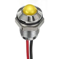 アールエスコンポーネンツ RS PRO 表示灯， 24V dc， 黄， 実装ホールサイズ:8mm 132-9110 1個（直送品）