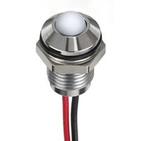 アールエスコンポーネンツ RS PRO 表示灯， 24V dc， 白， 実装ホールサイズ:8mm 132-9112 1個（直送品）