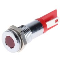 アールエスコンポーネンツ RS PRO 表示灯， 2V dc， 赤， 実装ホールサイズ:8mm 203-818 1個（直送品）