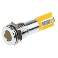 アールエスコンポーネンツ RS PRO 表示灯， 2V dc， 黄， 実装ホールサイズ:8mm 203-824 1個（直送品）