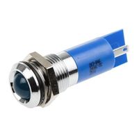 アールエスコンポーネンツ RS PRO 表示灯， 24V dc， 青， 実装ホールサイズ:14mm 203-846 1個（直送品）